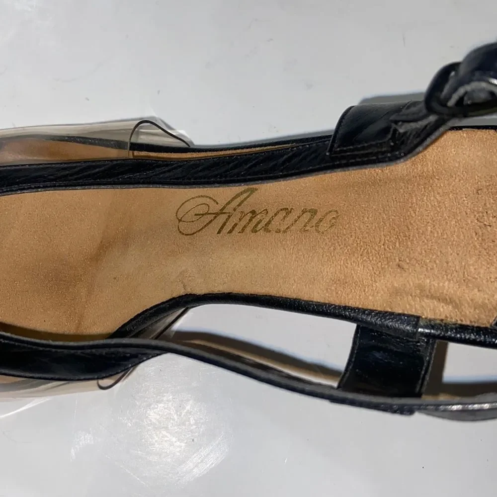 Vintage Lloyd Gotchy Reno Nevada Leather Women Heels Shoes Size 5.5 M